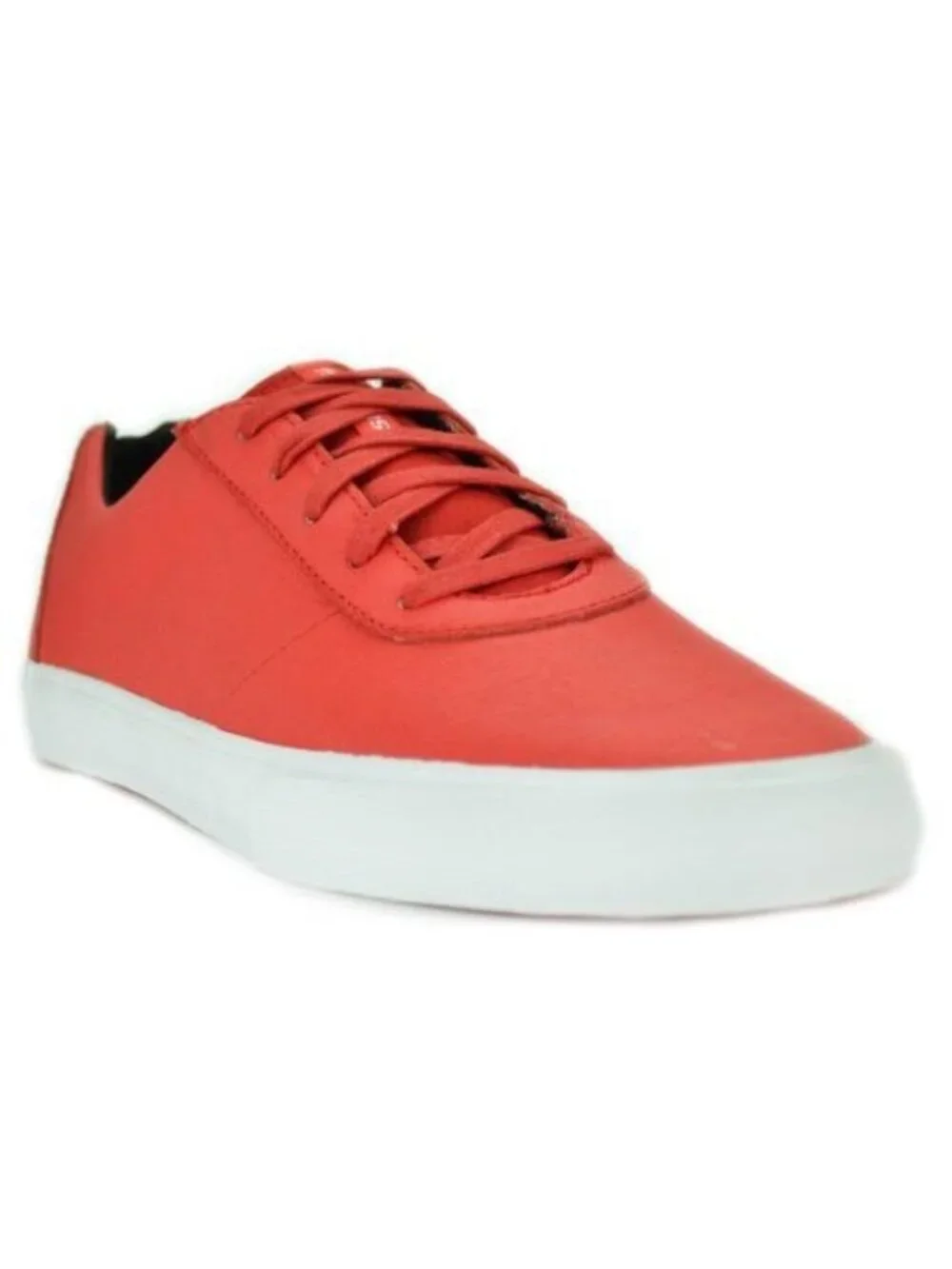 $90 Supra Cuttler Low Fashion Sneakers Chili Red Wrinkled Satin Tuf Size 9